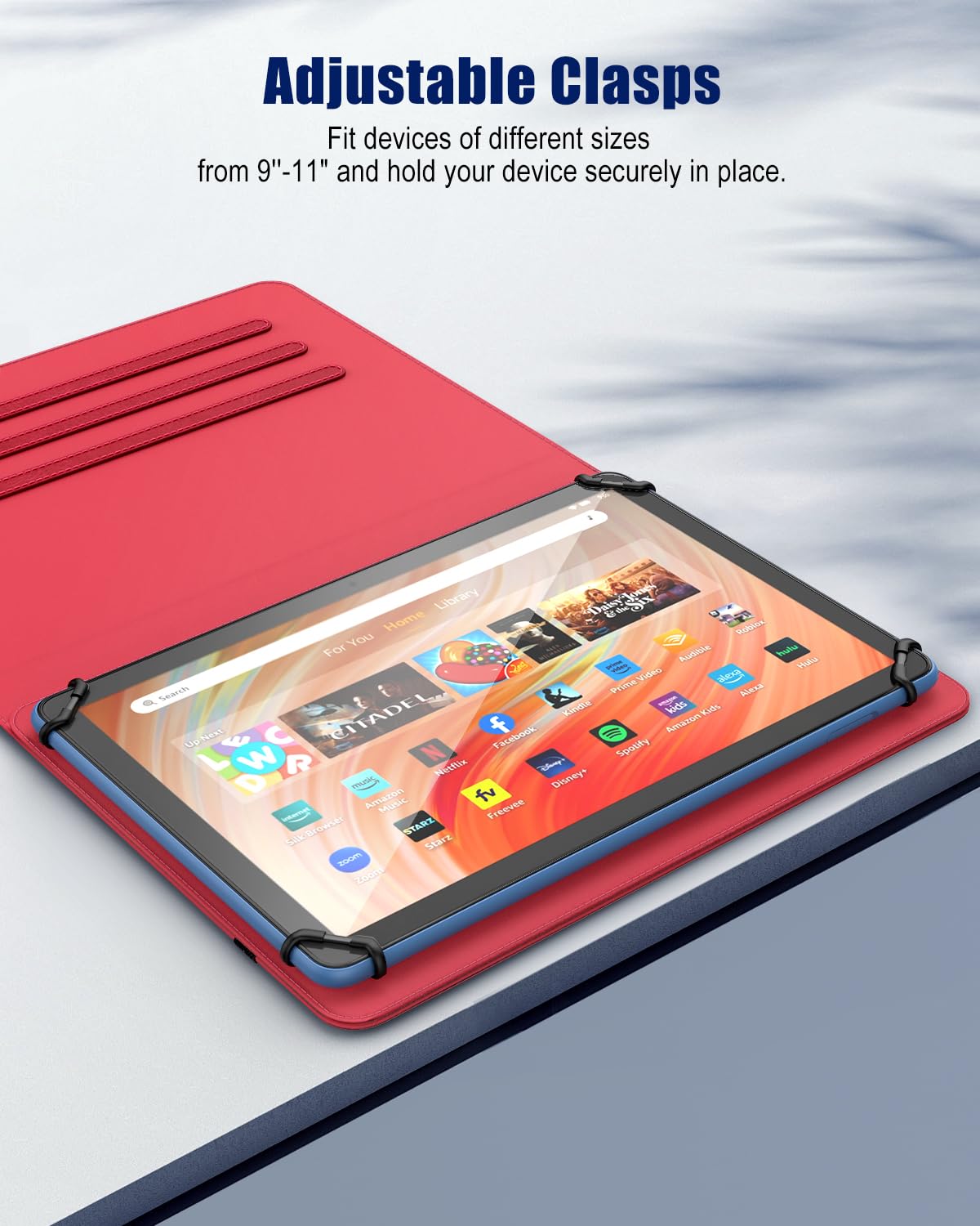 Timovo Universal Case For 9 11 Inch Tablet, 360 Degree Rotating Stand Protective Cover With Pen Pocket For 9 10 10.1 Inch Androi